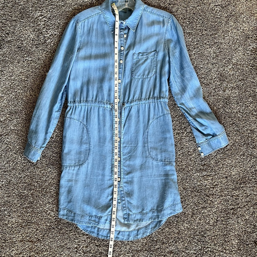 Athleta Denim Blue Shirt Dress - Picture 5 of 9